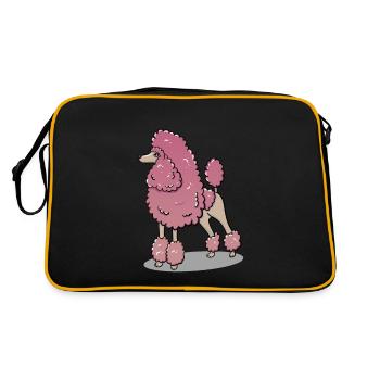 Caniche - Sac Retro - noir/or - Dos