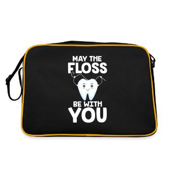 Dentiste Dentiste Dentiste Dentiste Cadeau - Sac Retro - noir/or - Dos