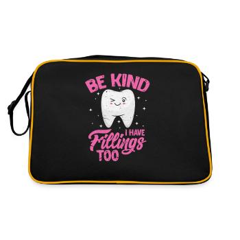 Dentiste Dentiste Dentiste Cadeau De Dentiste - Sac Retro - noir/or - Dos