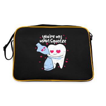 Dentiste Dentiste Dentiste Dents Cadeau Dentiste - Sac Retro - noir/or - Dos