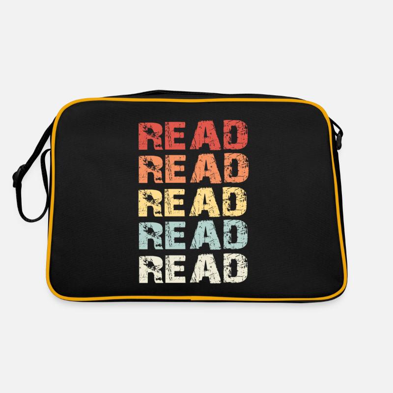 Lire lire - Sac Retro - noir/or