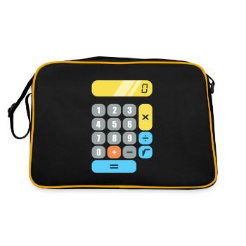 math - Sac Retro - noir/or - Dos