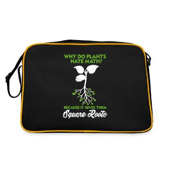 math - Sac Retro - noir/or - Dos