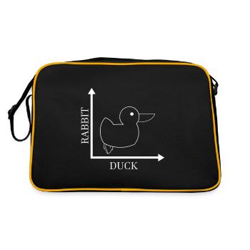 Rabbit Duck - Gone Wrong - Sac Retro - noir/or - Dos