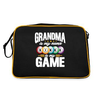 Bingo granny - Retro Bag - black/gold - Back