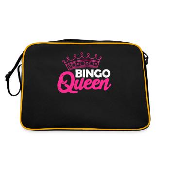 Bingo Queen Gambling Lotto Grandma Queen Gift - Sac Retro - noir/or - Dos