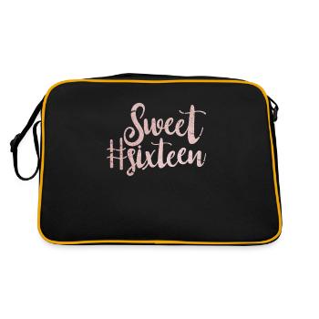 Doux seize Doux seize 16 ans cadeau - Sac Retro - noir/or - Dos