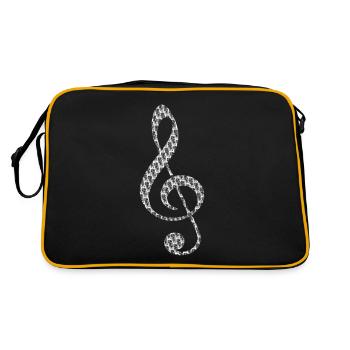 Clef - Retro Bag - black/gold - Back