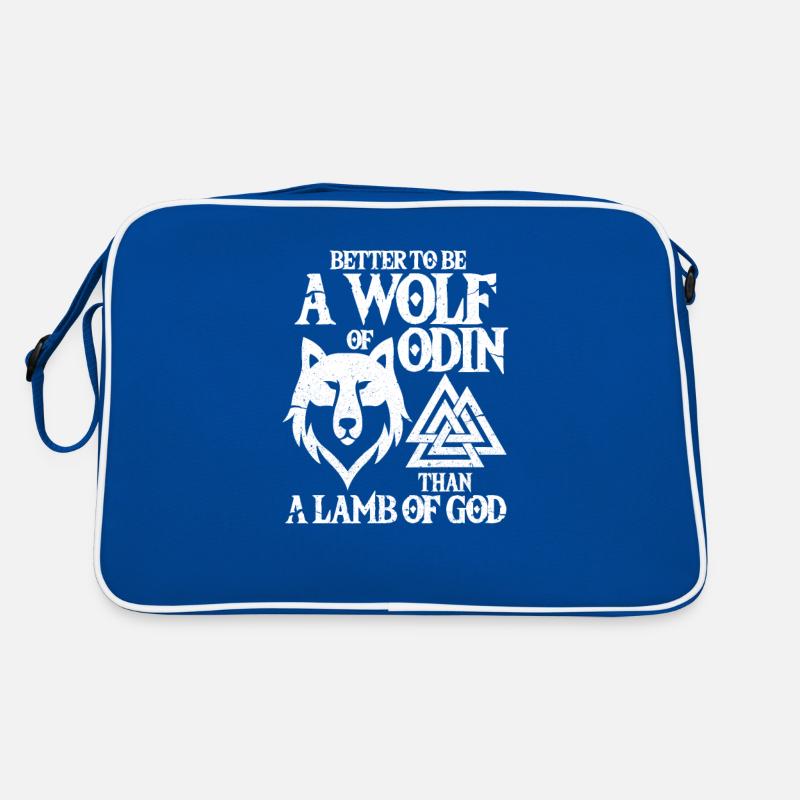 Wolf Odin Wikinger Walhalla Wolfpack Geschenk Retro Tasche