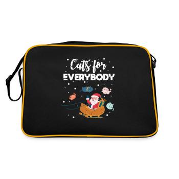Chats de Noël - Sac Retro - noir/or - Dos