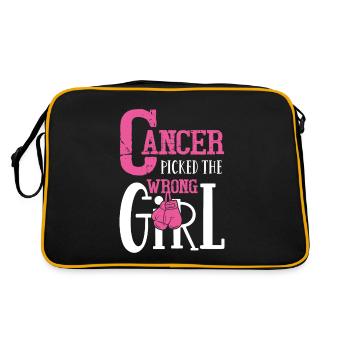 Le cancer a choisi la mauvaise fille - Sac Retro - noir/or - Dos