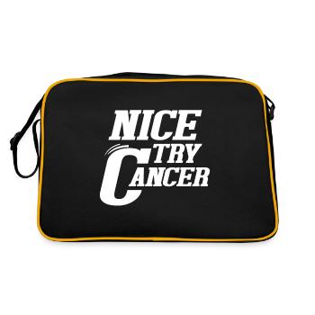 Bon essayez le cancer - Sac Retro - noir/or - Dos