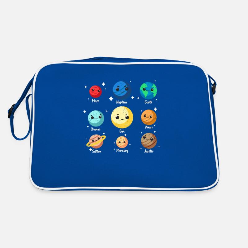 Astronaut planet universe space galaxy Retro Bag