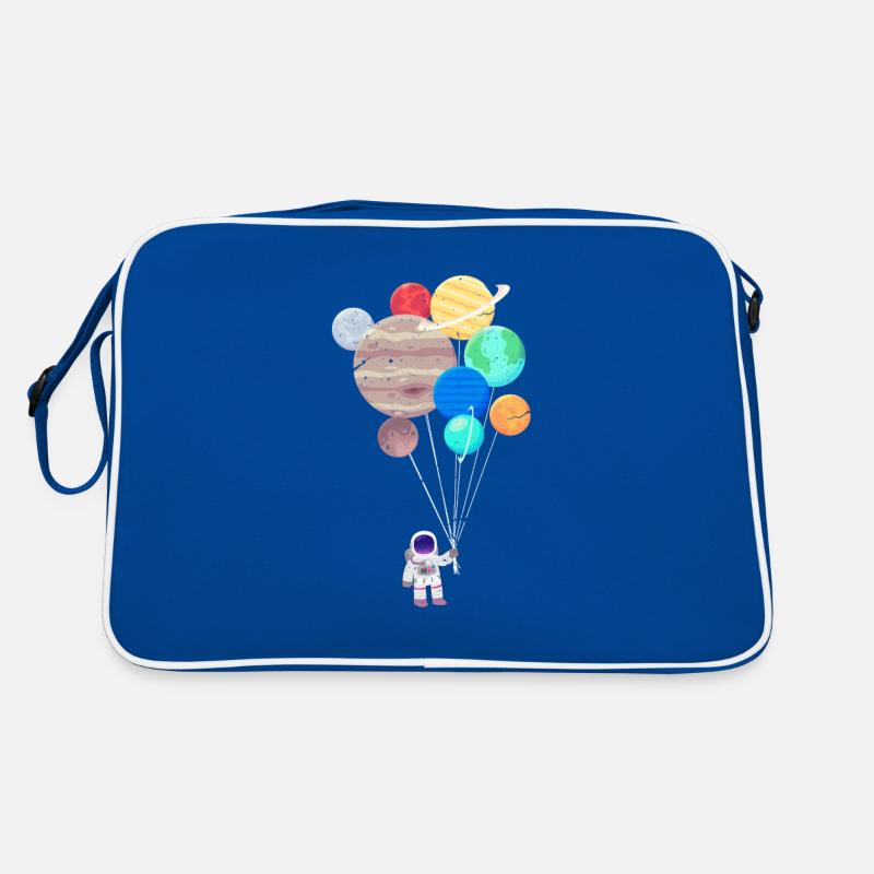 Astronaut planet universe space galaxy Retro Bag
