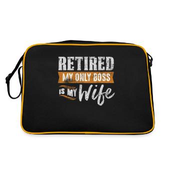 retraité - Sac Retro - noir/or - Dos