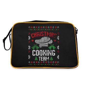 Noël moche cuisine Noël - Sac Retro - noir/or - Dos