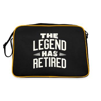 La légende est à la retraite - Sac Retro - noir/or - Dos