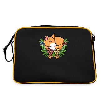 Fox dessin animé bambin - Sac Retro - noir/or - Dos