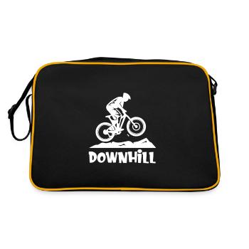 Vélo Downhill Mountain Bike Cadeau - Sac Retro - noir/or - Dos
