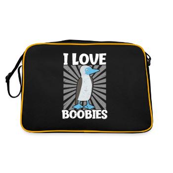 Manchot Booby Boobies - Sac Retro - noir/or - Dos