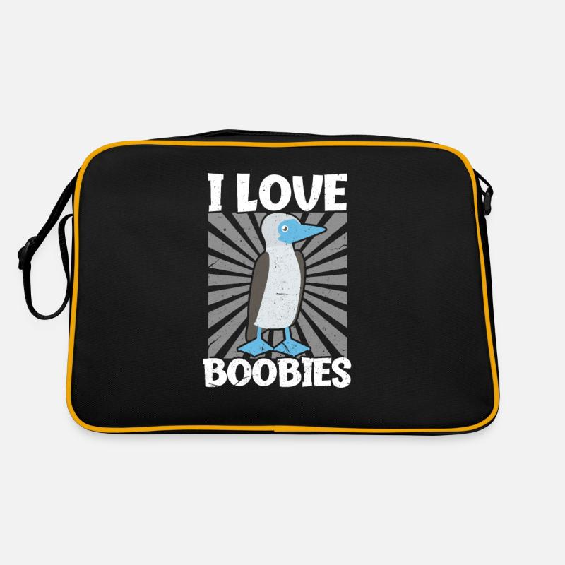 Booby Boobies Pinguin Retro Tasche