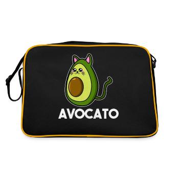 Avocado avocado lover - Retro Bag - black/gold - Back