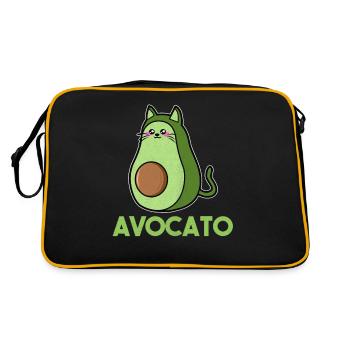 Avocado avocado lover - Retro Bag - black/gold - Back