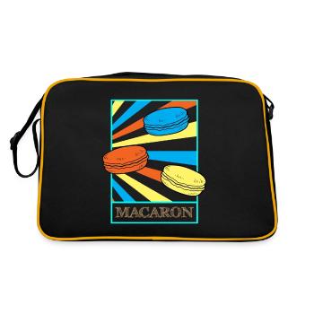 macarons - Sac Retro - noir/or - Dos