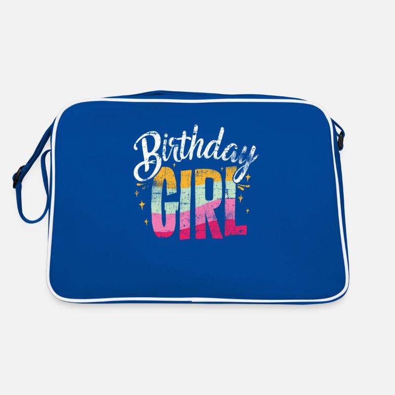 Geburtstag Mädchen Retro Tasche