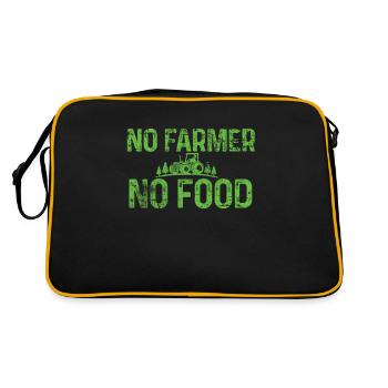 Landwirt - Retro Tasche - Schwarz/Gold - Hinten