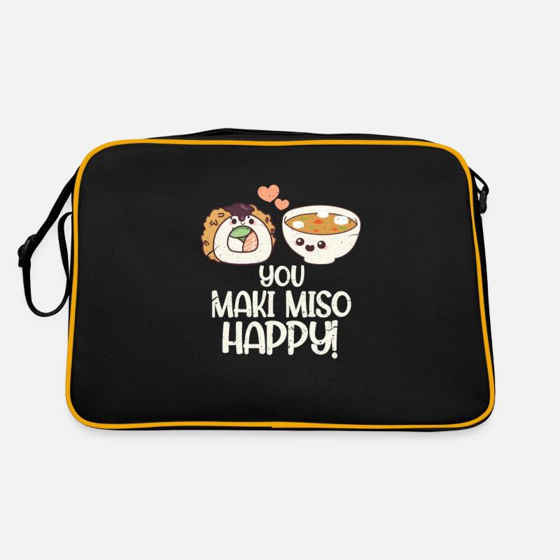 Miso Suppe Japan Essen Japanisch Maki Geschenk Retro Tasche