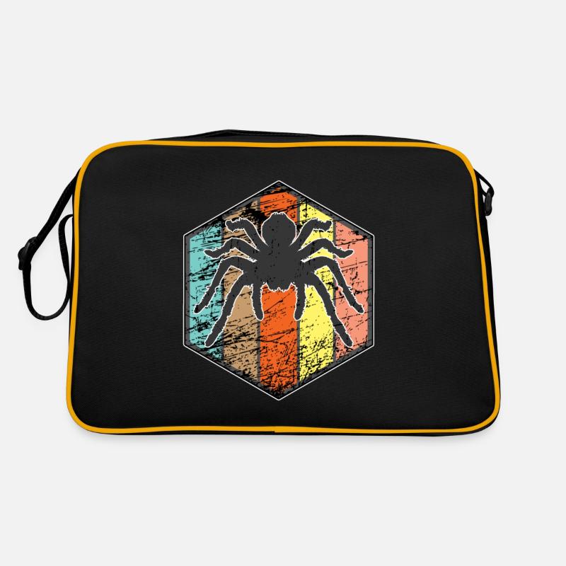 araignée - Sac Retro - noir/or
