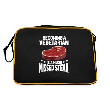 mangeurs de viande - Sac Retro - noir/or - Dos