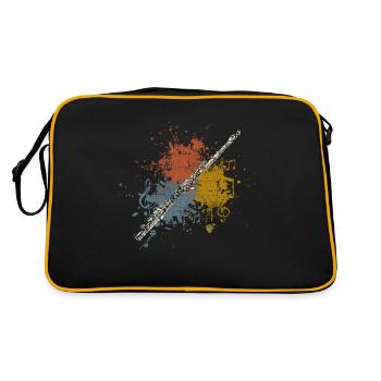 Flûte transversale retro - Sac Retro - noir/or - Dos
