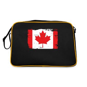 Drapeau du Canada - Sac Retro - noir/or - Dos