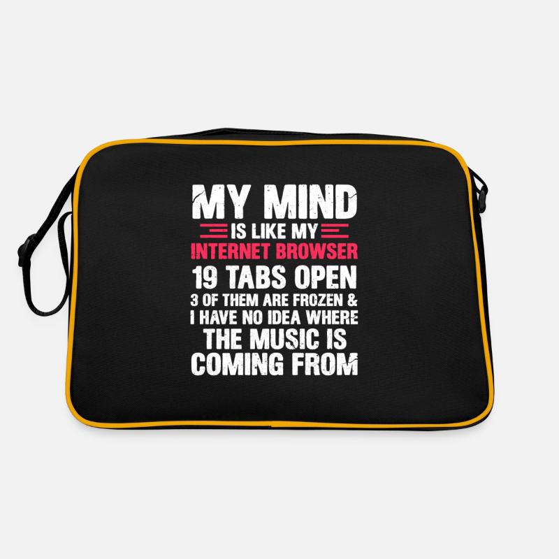 Internet thought programmer nerd gift Retro Bag