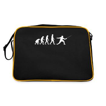 Fencing fencing begging timpani fencer gift - Retro Bag - black/gold - Back