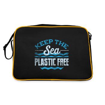 Plastic environmental protection - Retro Bag - black/gold - Back