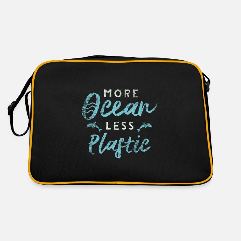 Plastik Umweltverschmutzung Retro Tasche
