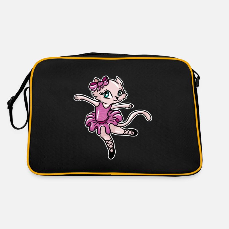 Mignon chat ballerine Sac Retro