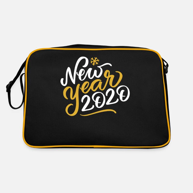 New Year 2020 - Retro Bag - black/gold