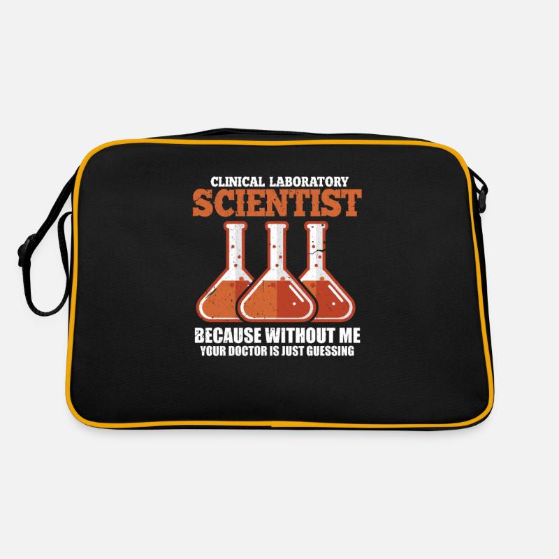 Wissenschaft - Retro Tasche - Schwarz/Gold