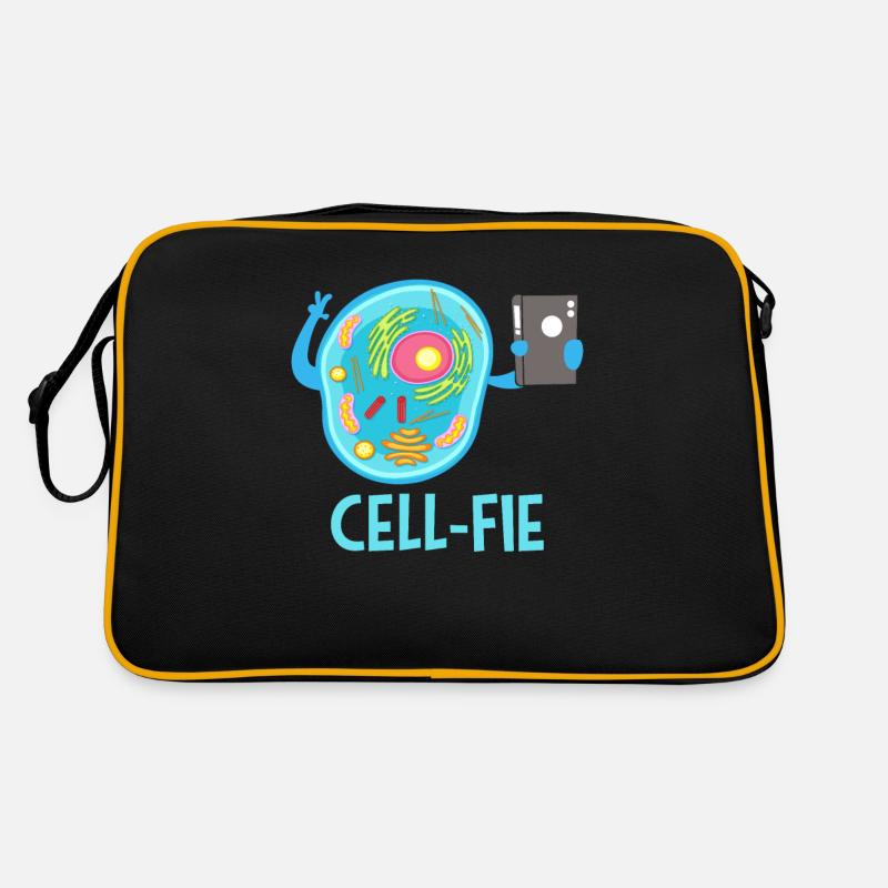 Biology cell - Retro Bag - black/gold