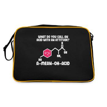 Cadeau de laboratoire de chimie science physique science science - Sac Retro - noir/or - Dos