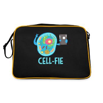 Cadeau de chimie de nerd de science cellulaire de biologie - Sac Retro - noir/or - Dos