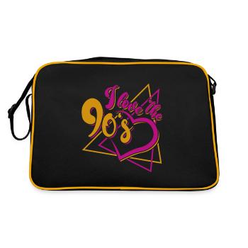 J'aime les années 90 - Sac Retro - noir/or - Dos