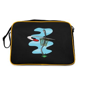 DiscGolf - Retro Tasche - Schwarz/Gold - Hinten