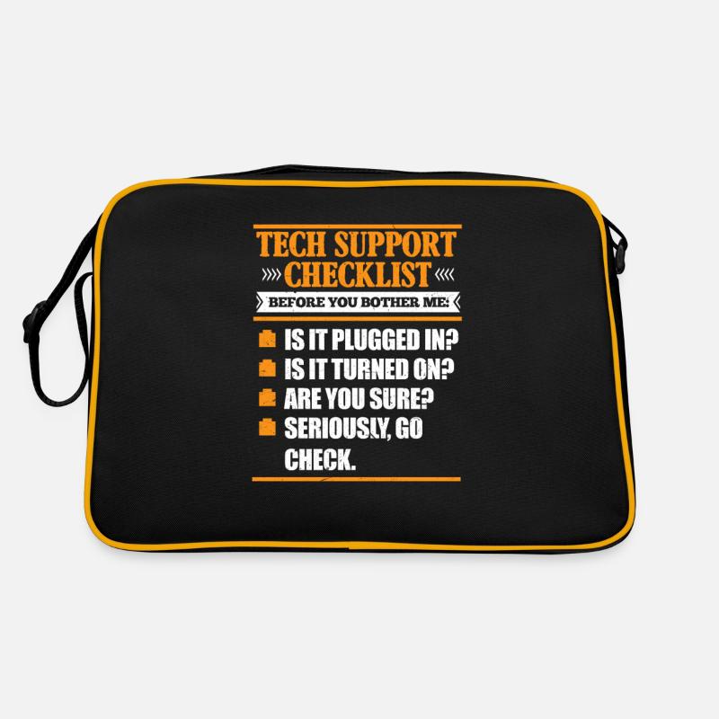 Technischer Support Retro Tasche