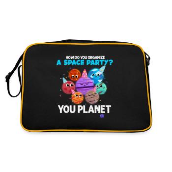 planète - Sac Retro - noir/or - Dos