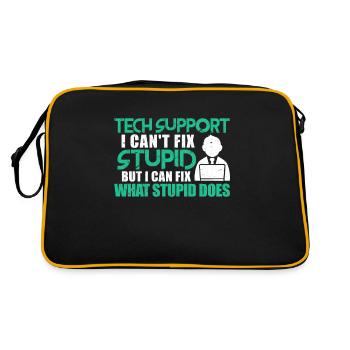 Technical support - Retro Bag - black/gold - Back